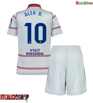 Atletico Madrid Alex Baena #10 Terza Maglia Bambino 2026-27 Manica Corta (+ Pantaloni corti)